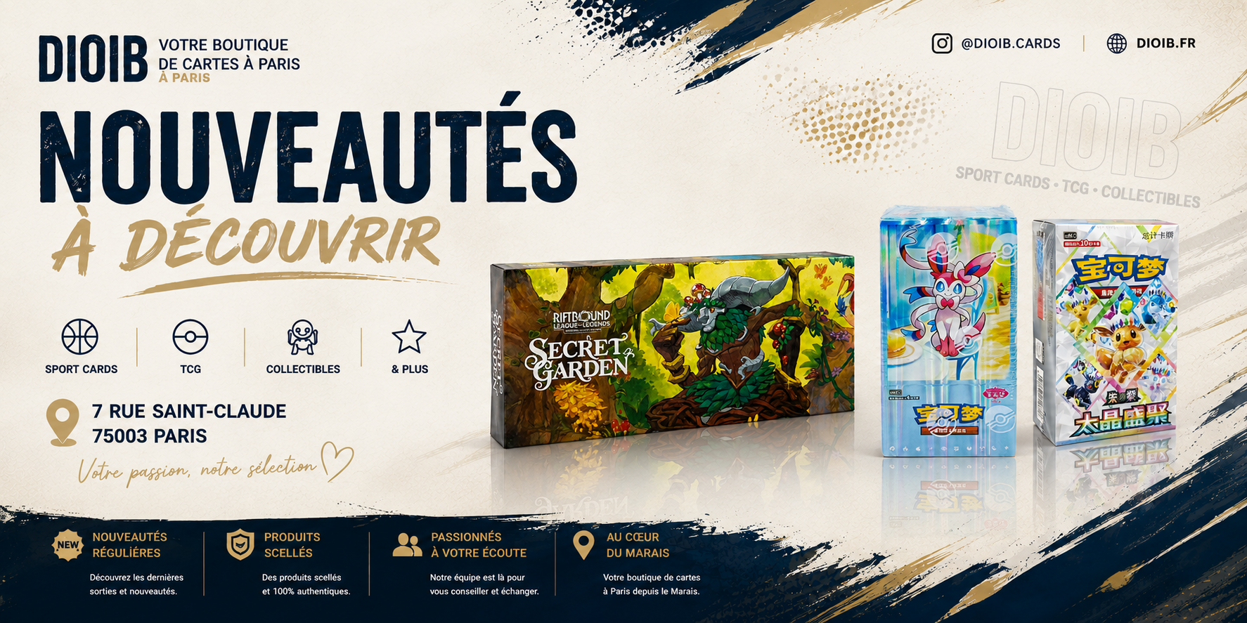 Nouveautés Pokémon TCG & Riftbound League of Legends chez DIOIB