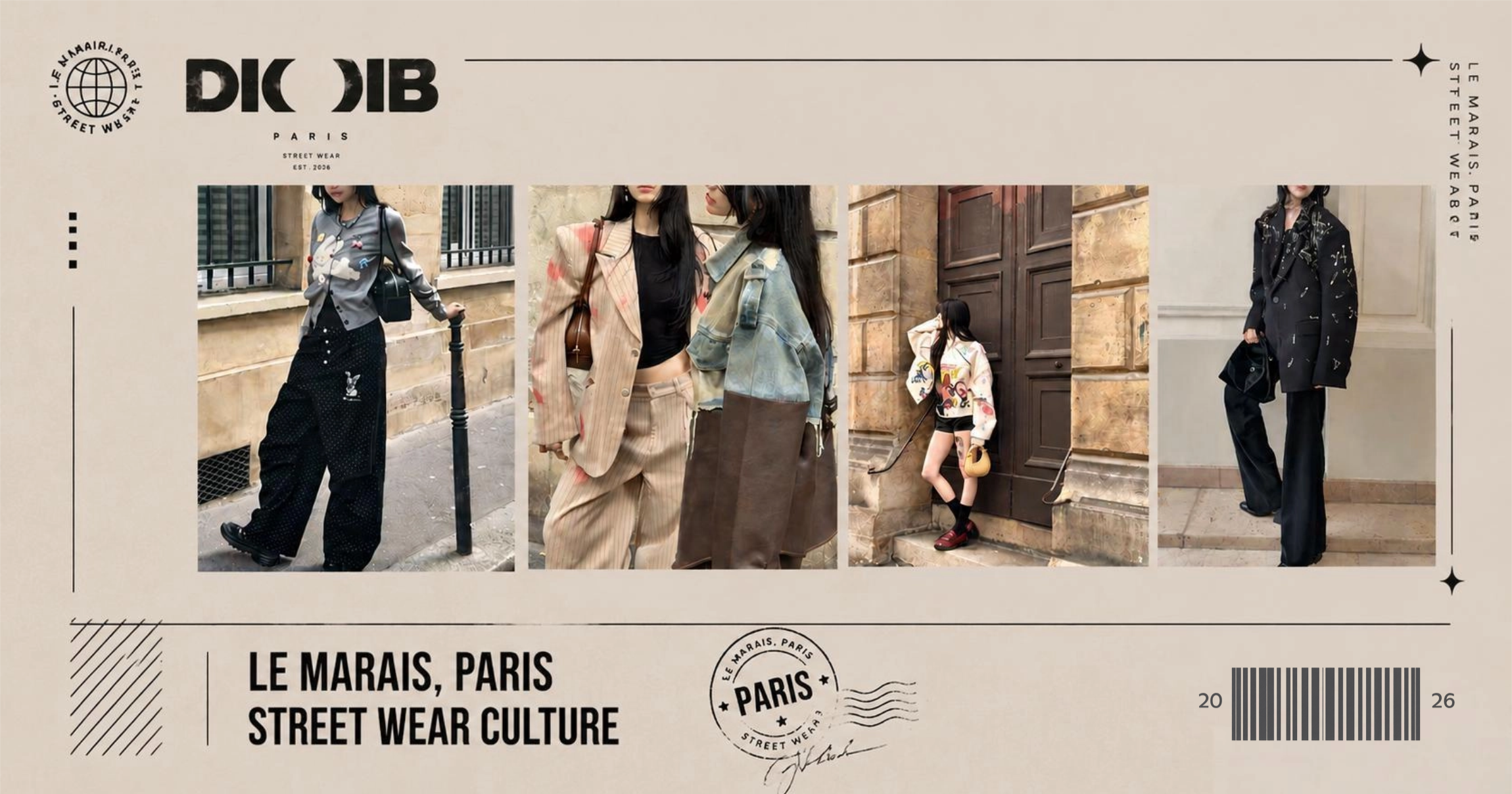 Collection Été 2026 DIOIB : le streetwear féminin inspiré par l’énergie du Marais à Paris