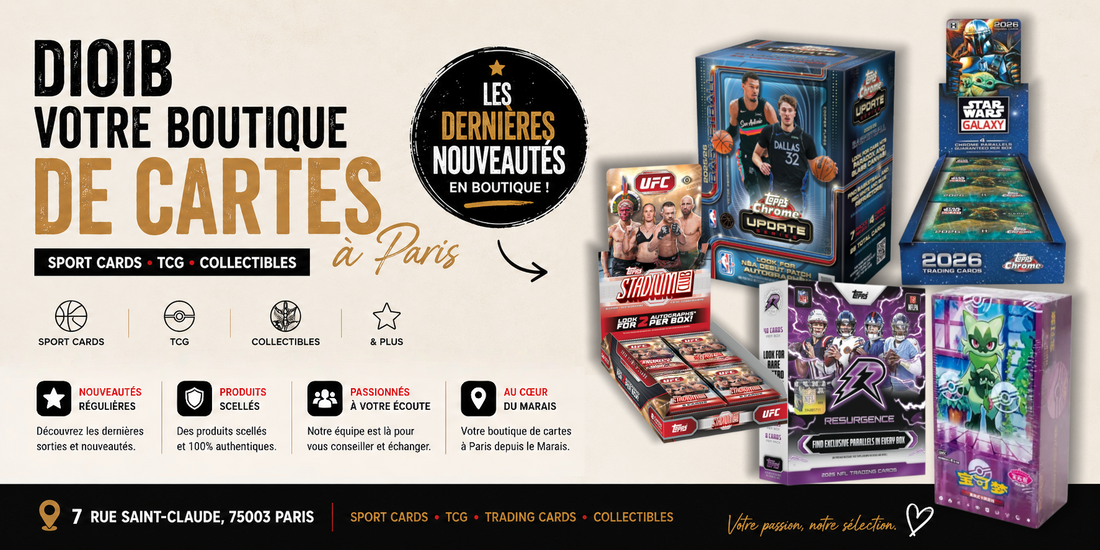 DIOIB : votre Sport Card Shop et boutique de Trading Cards à Paris
