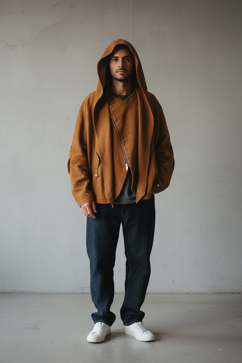 Veste Oversize Caramel à Capuche – Style Doux & Urbain