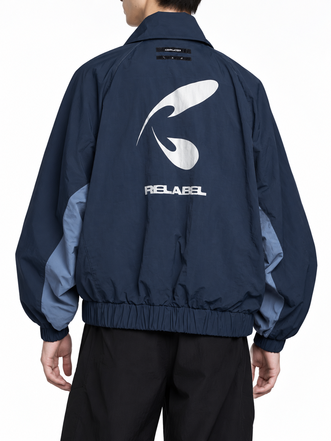 Veste à Manches Chauve-Souris et Imprimé au Dos Bleu | RELABEL