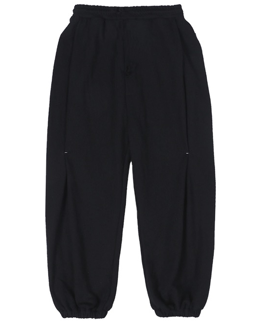 Pantalon Jogger Oversize à Détails de Coutures – Noir｜RELABEL