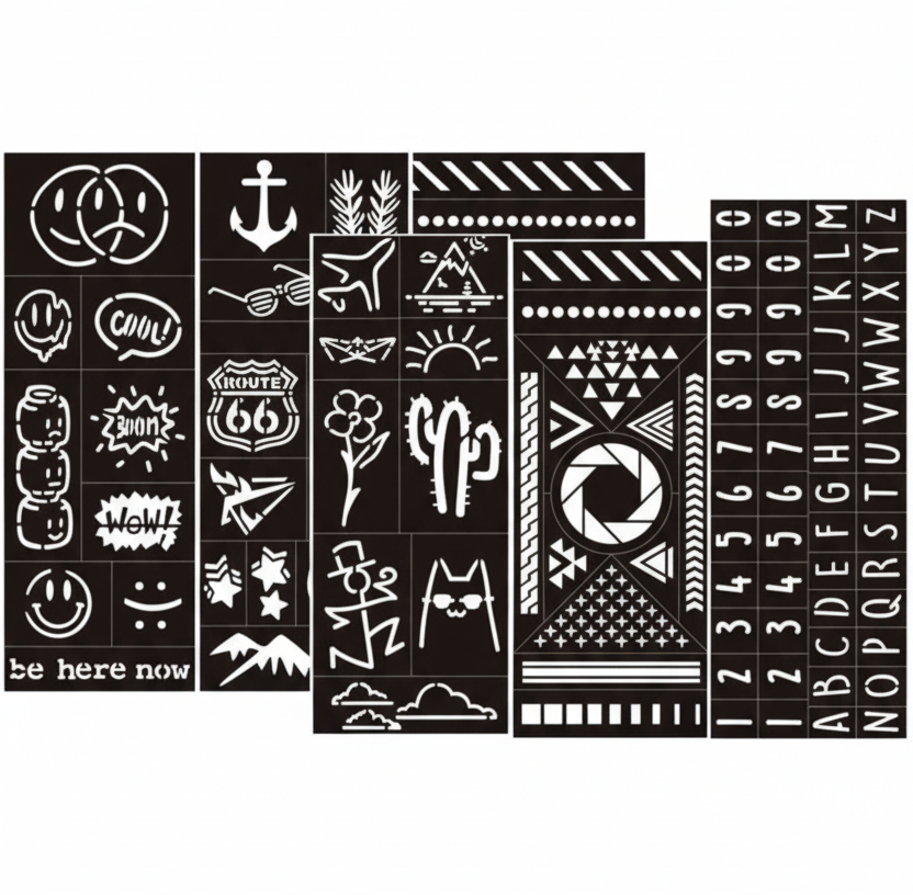 2:3 Portrait Format Design Stencil