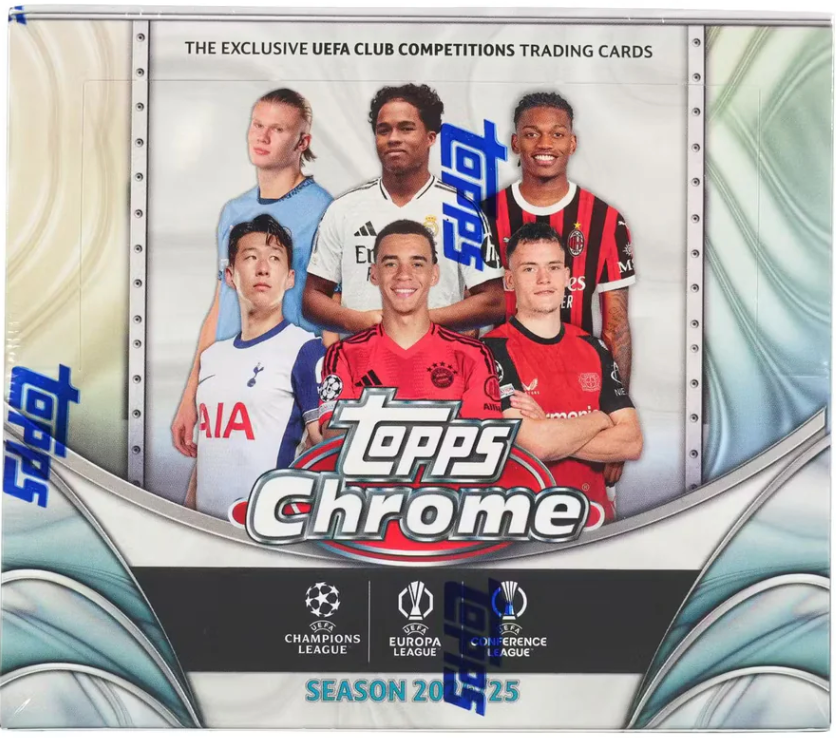 2024/25 Topps Chrome UEFA Club Competitions Soccer Hobby Jumbo
