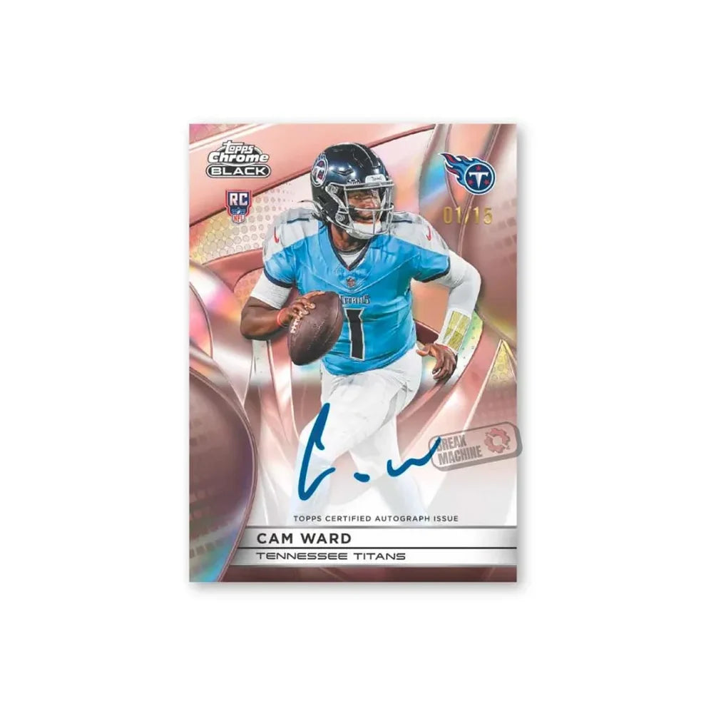 2025 Topps Chrome Black NFL Football - Hobby Box