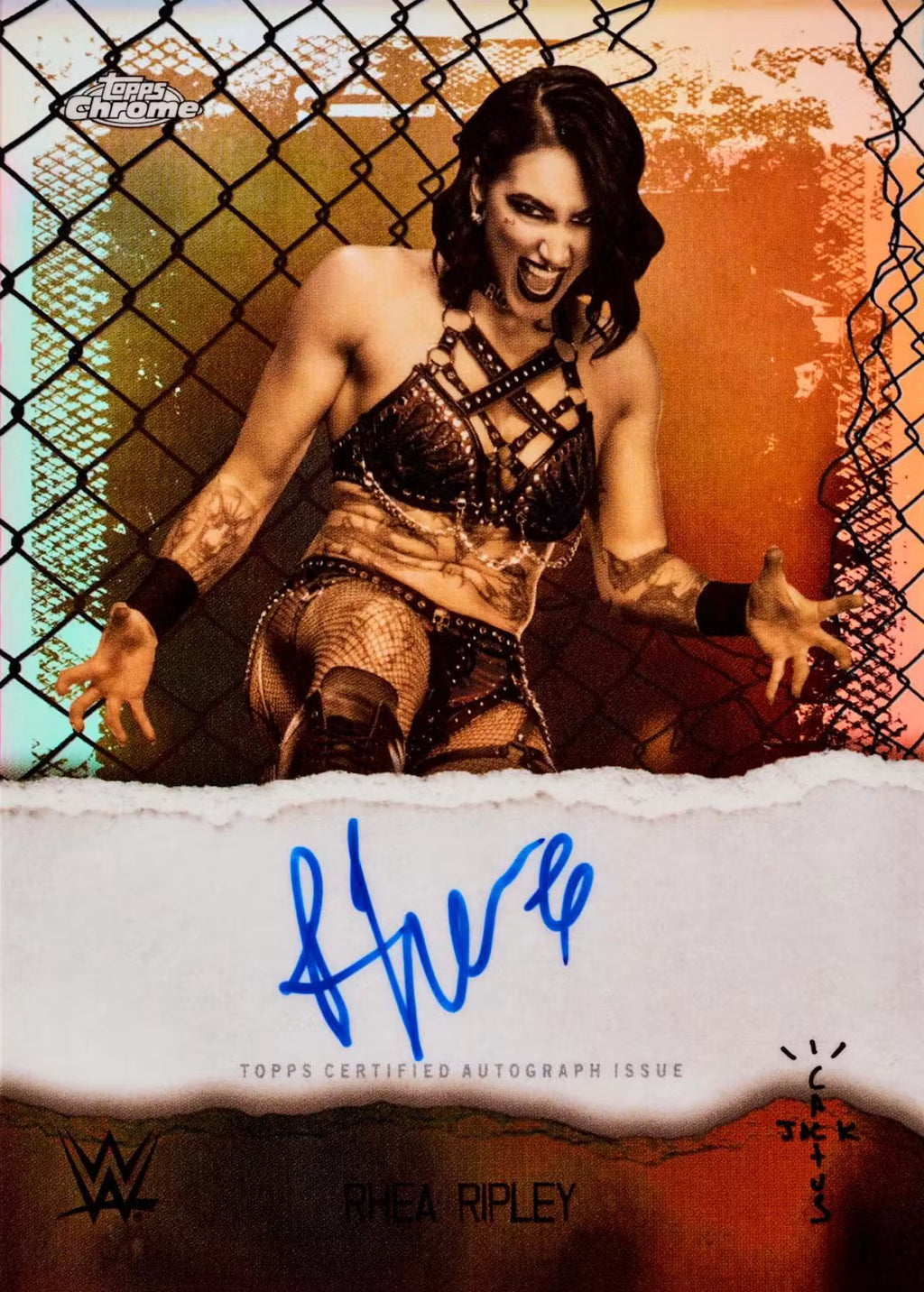 2025 Topps Chrome WWE x Cactus Jack Hobby Box
