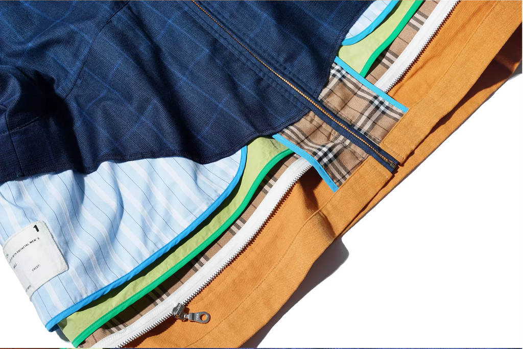 Checked Patchwork Reversible Jacket | Faux Two-Piece | EAFINETAL