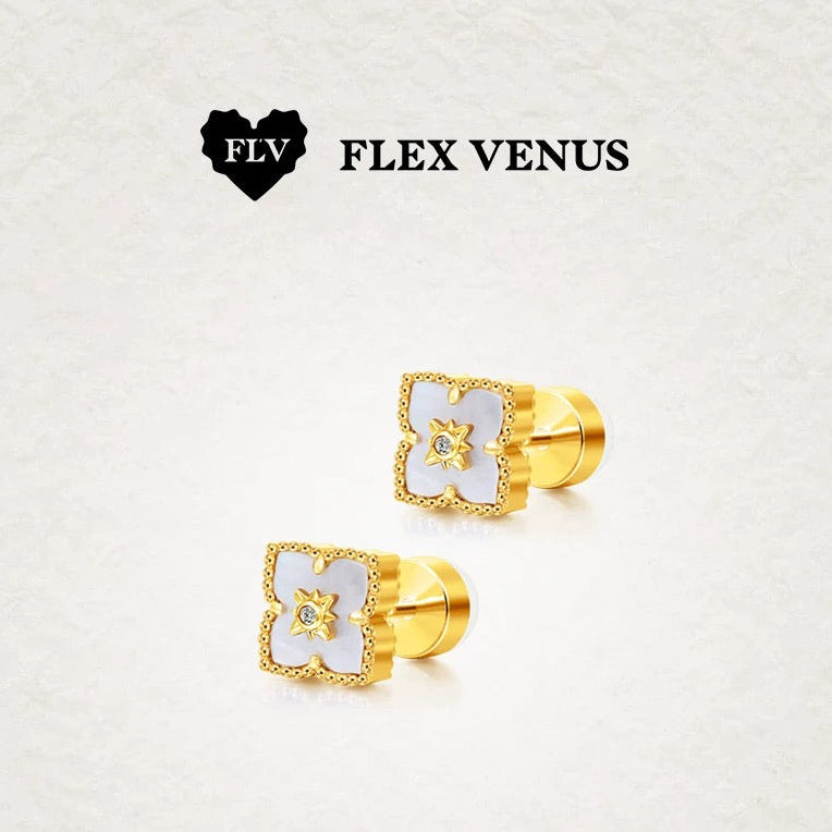 FLV Flex Venus Boucles d’oreilles blanch