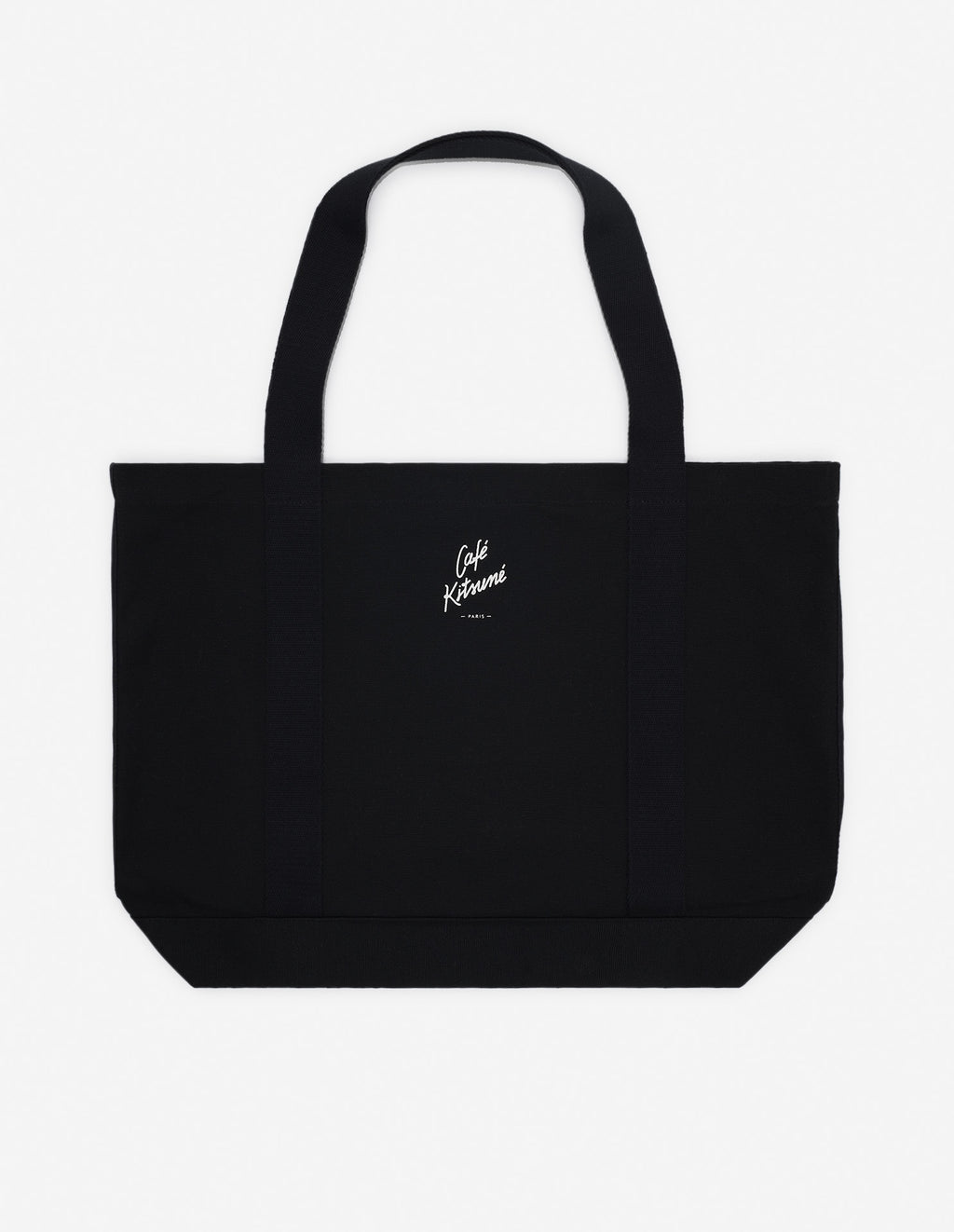 Sac cabas Café Kitsuné noir en toile, design minimaliste et élégant