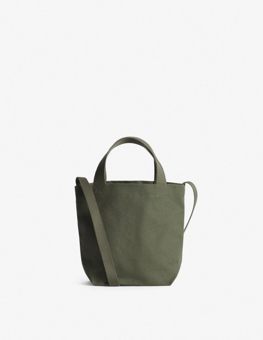 Sac tote Café Kitsuné vert, vue de profil avec anses