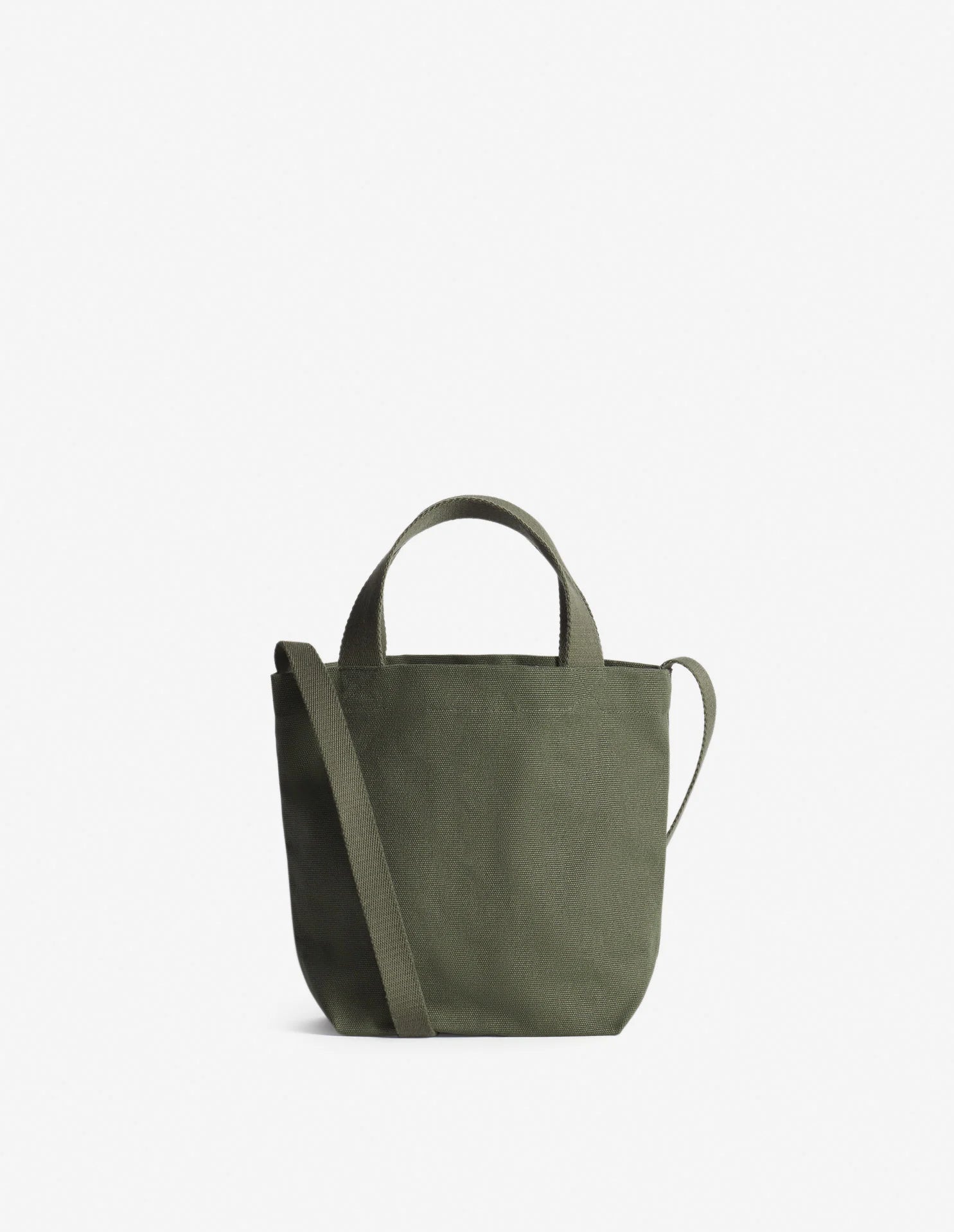 Sac tote Café Kitsuné vert, vue de profil avec anses