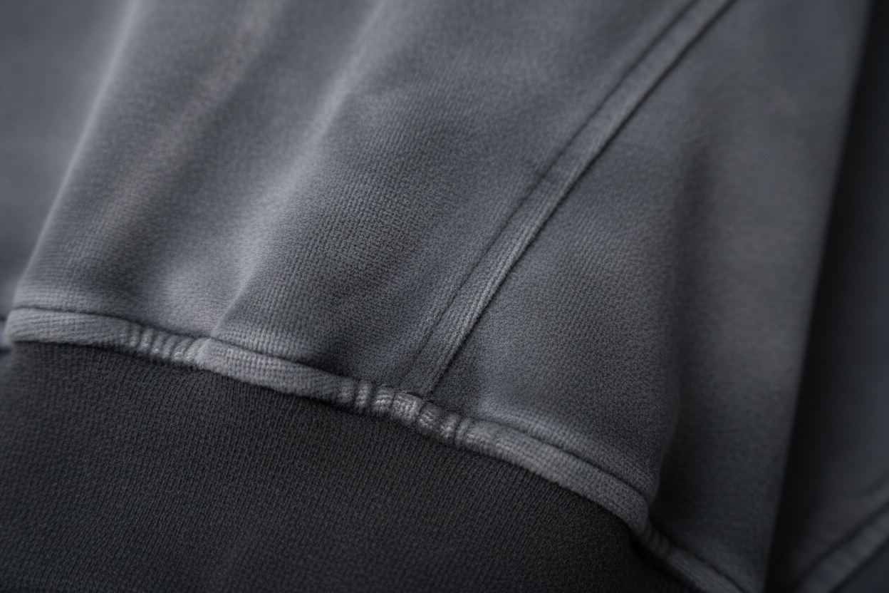 Veste Oversize Unisexe à Capuche en Effet Velours Gris