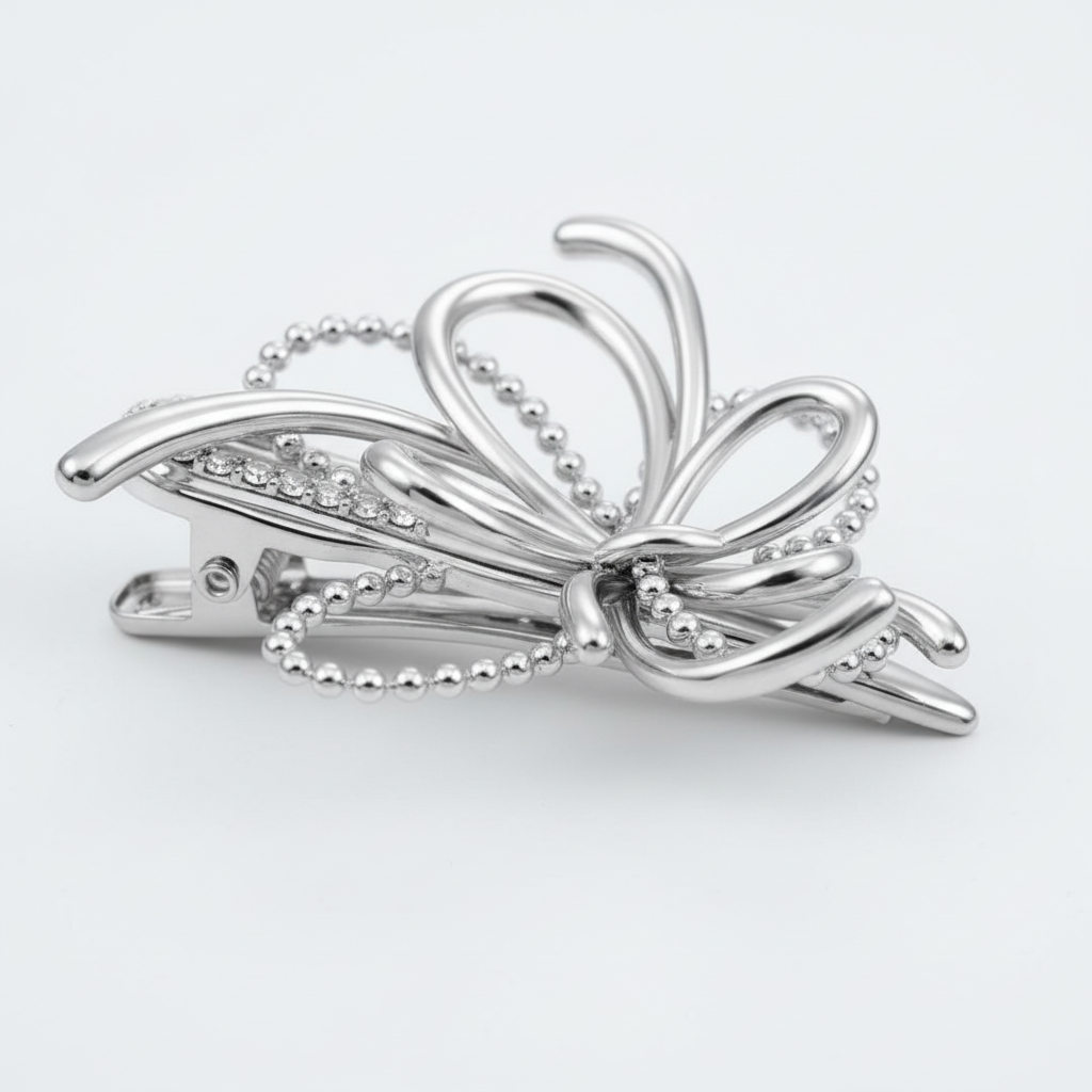 蝴蝶发夹侧面细节