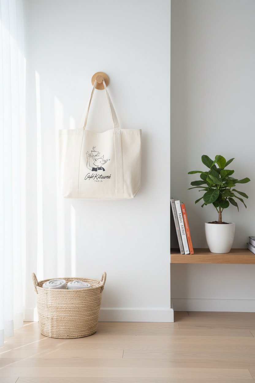 狐狸帆布袋居家场景