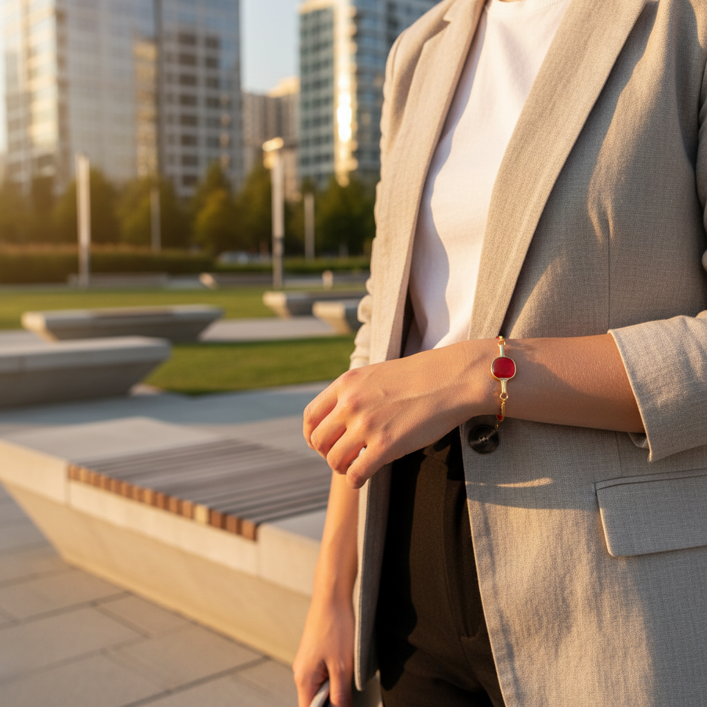 乒乓球拍手链-都市户外场景