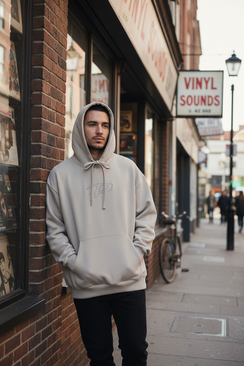 男模特唱片店场景