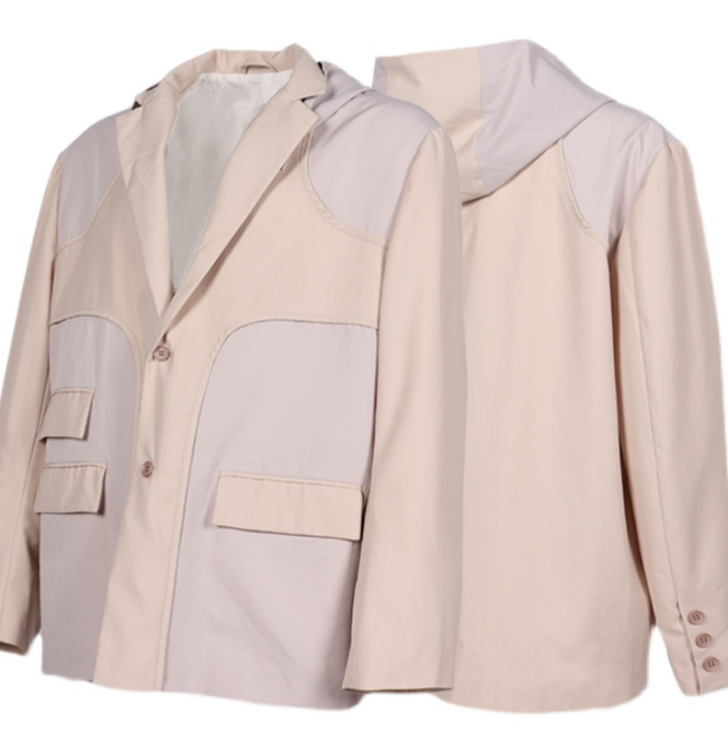 Blazer asymétrique à capuche amovible RELABEL | DIOIB