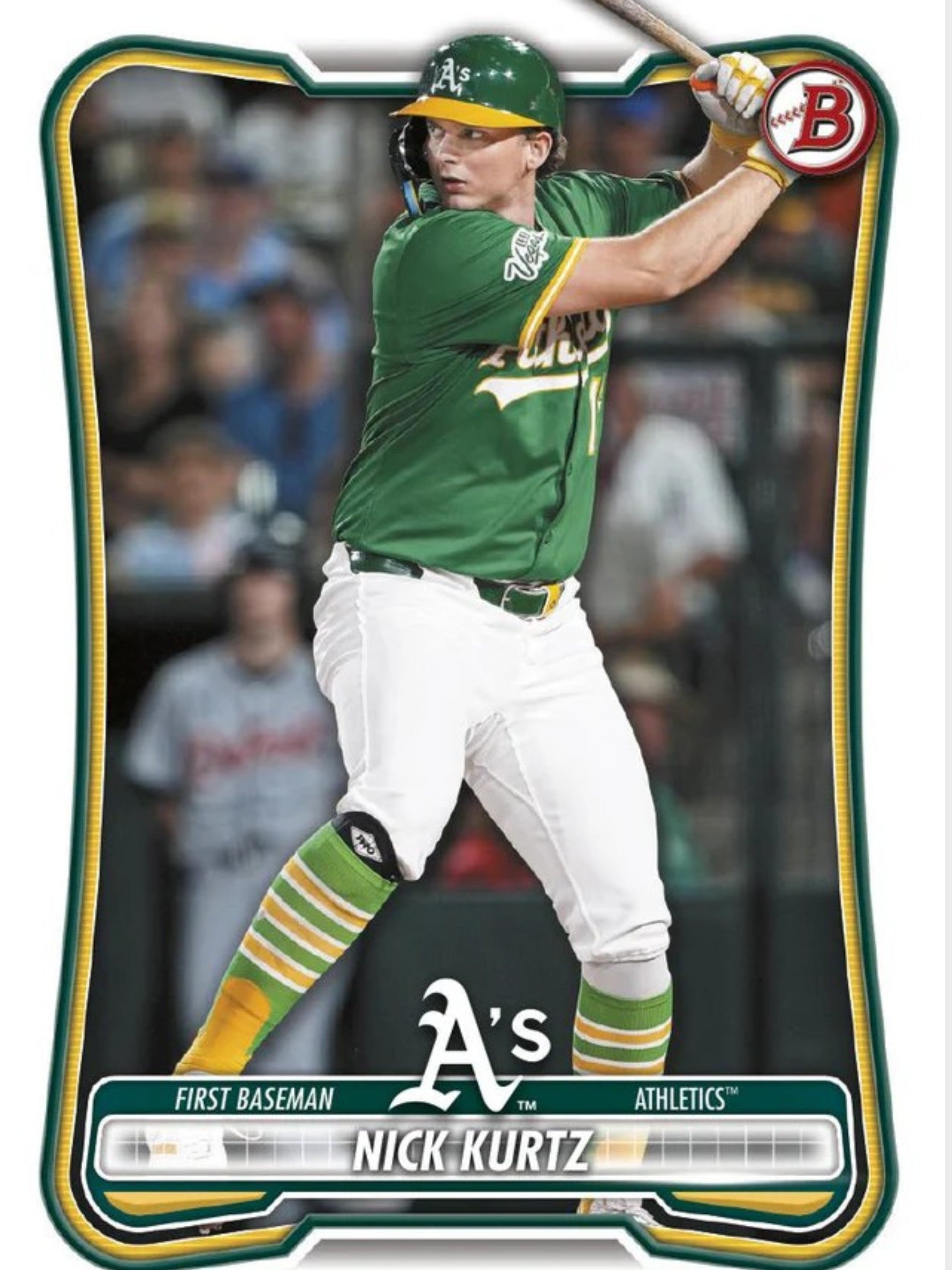 Bowman Baseball 2026 - Carte base Nick Kurtz, First Baseman, Oakland Athletics
