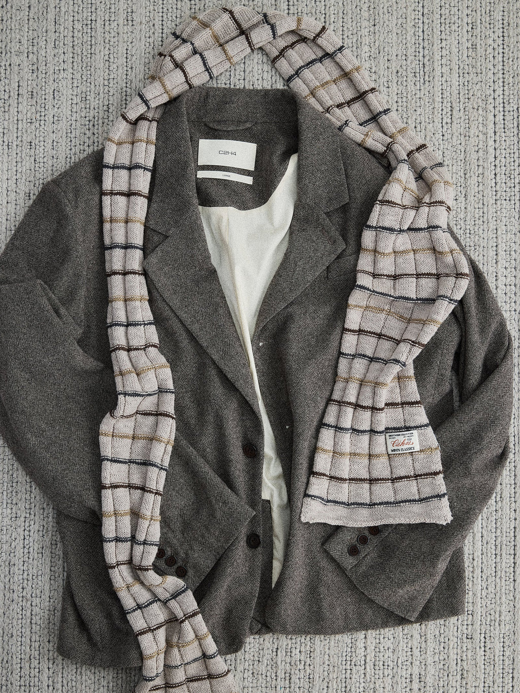 C2H4  Wesley Heritage Jacquard Scarf