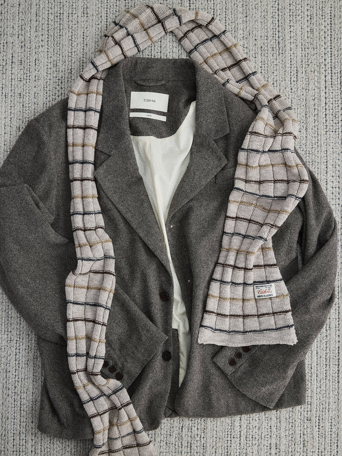 C2H4  Wesley Heritage Jacquard Scarf