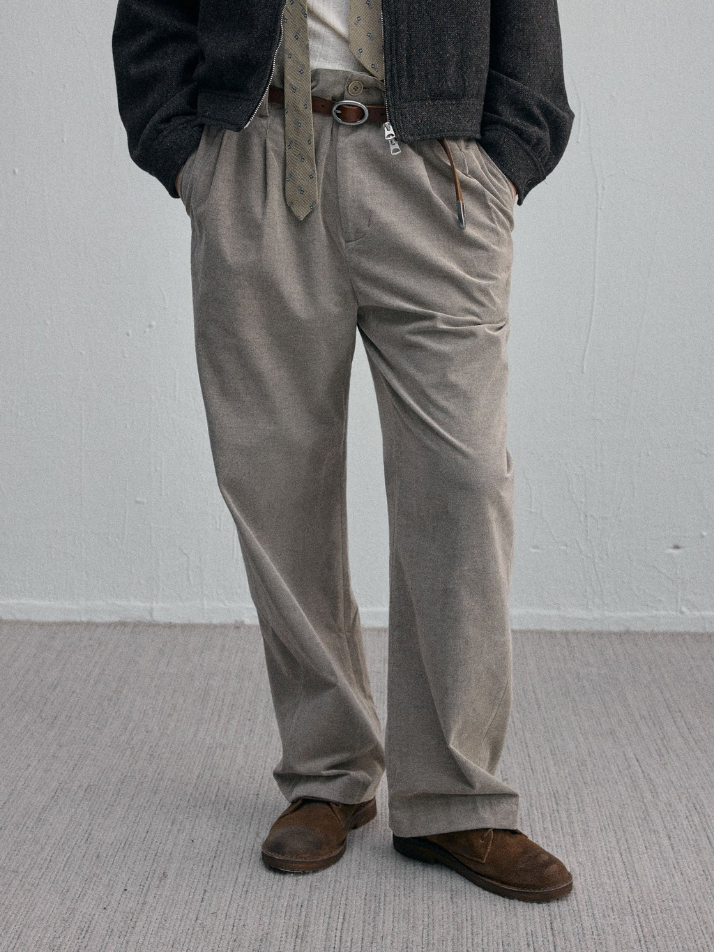 C2H4  Vrille Tailored Pants Gris avoine