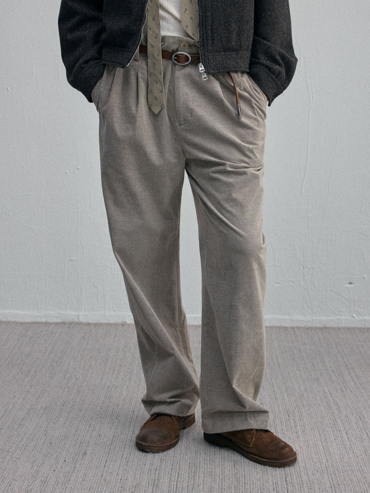 C2H4  Vrille Tailored Pants Gris avoine