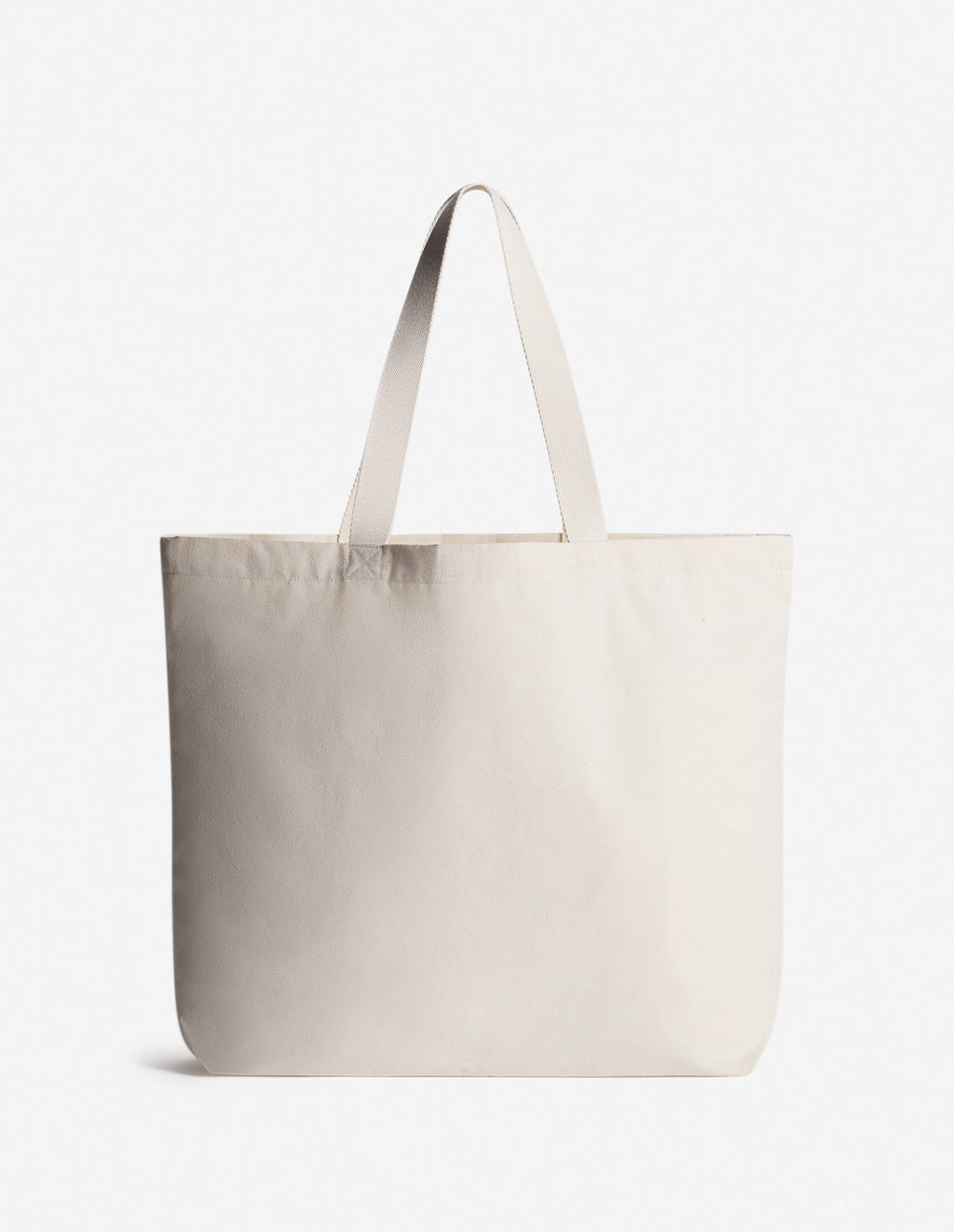 Vue arrière du cabas Café Kitsuné en toile écrue, design minimaliste