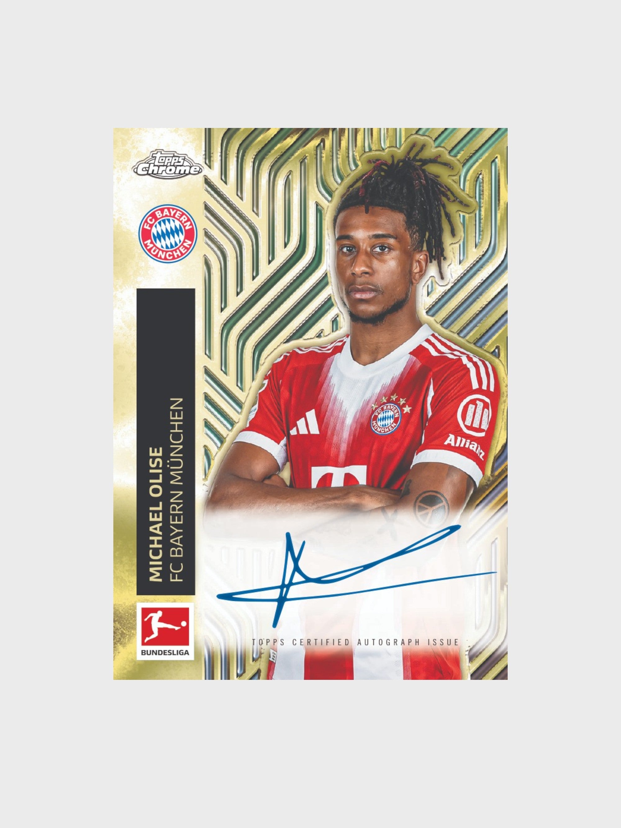 Carte_Chrome_Or_Topps_Bundesliga_Bayern_Munich_2025-26_autographe_Michael_Olise