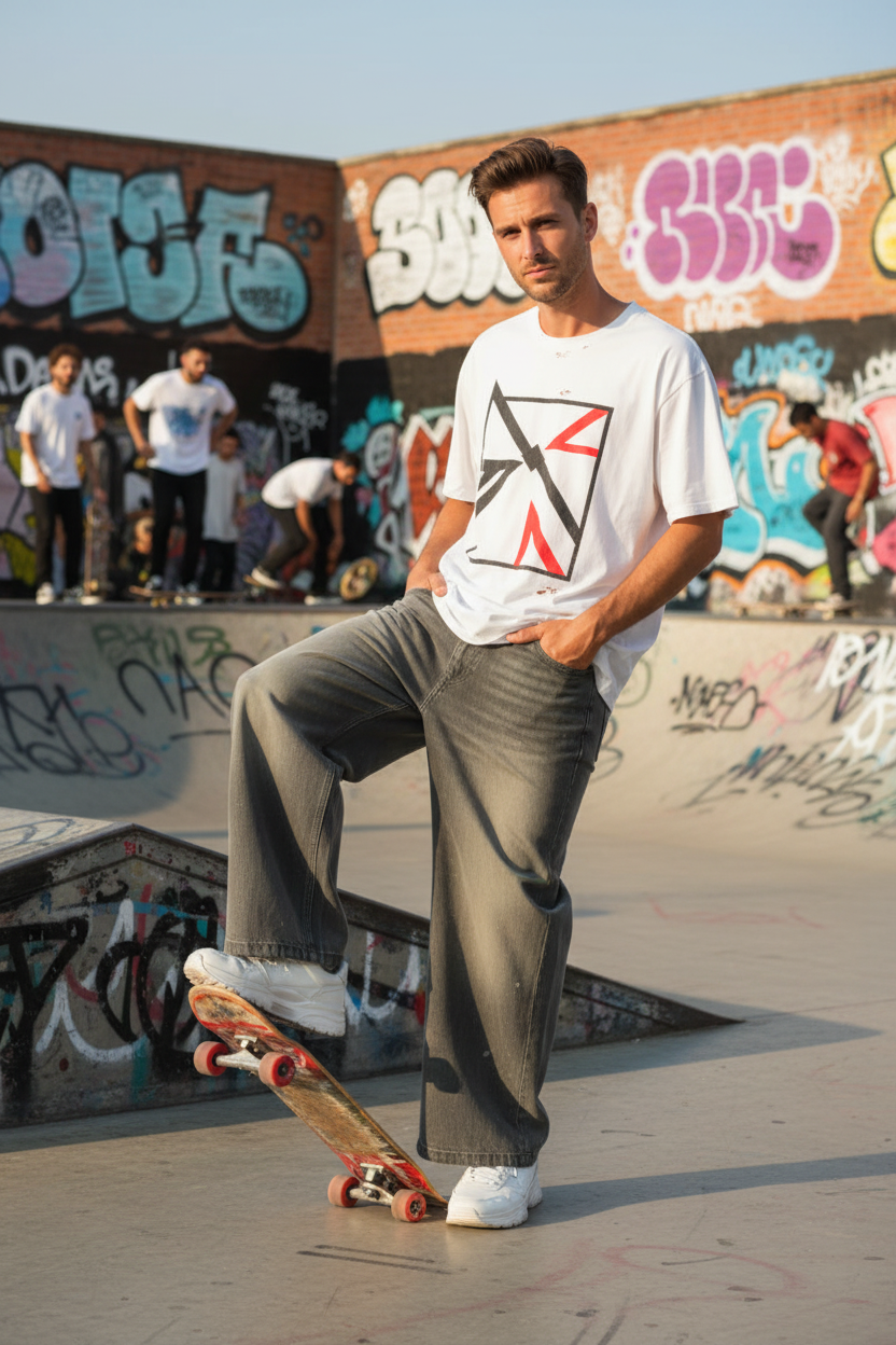 Jean gris-vert détail denim vintage et finition usée