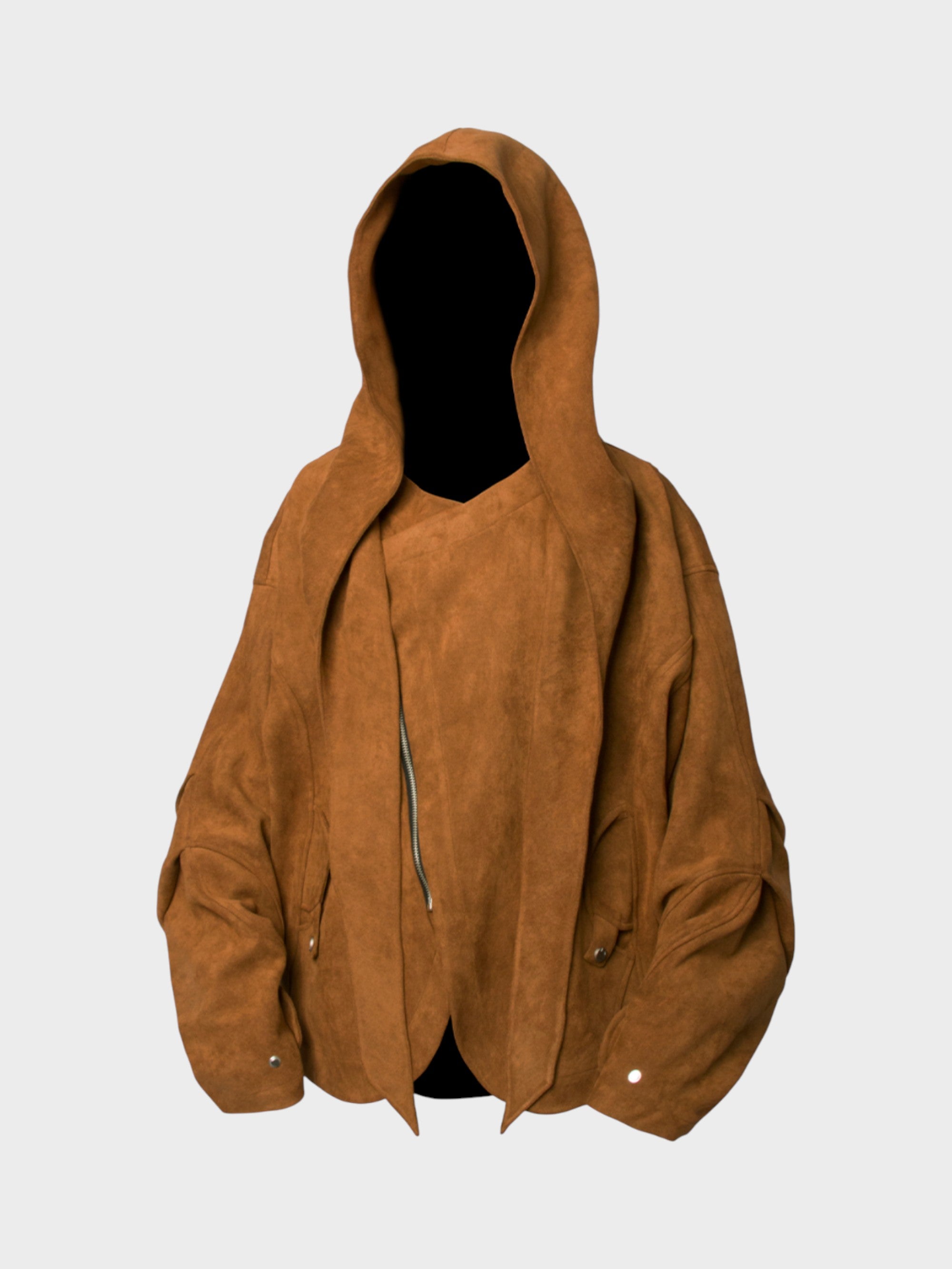 Veste Oversize Caramel à Capuche – Style Doux & Urbain