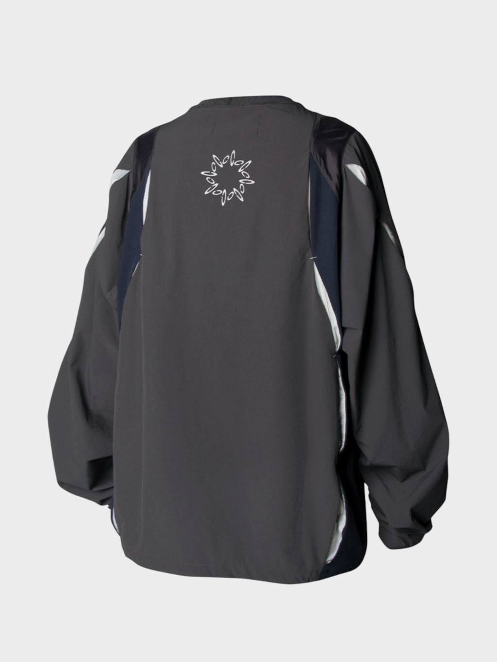 Sweat Gris Oversize Techwear – Coutures Réfléchissantes