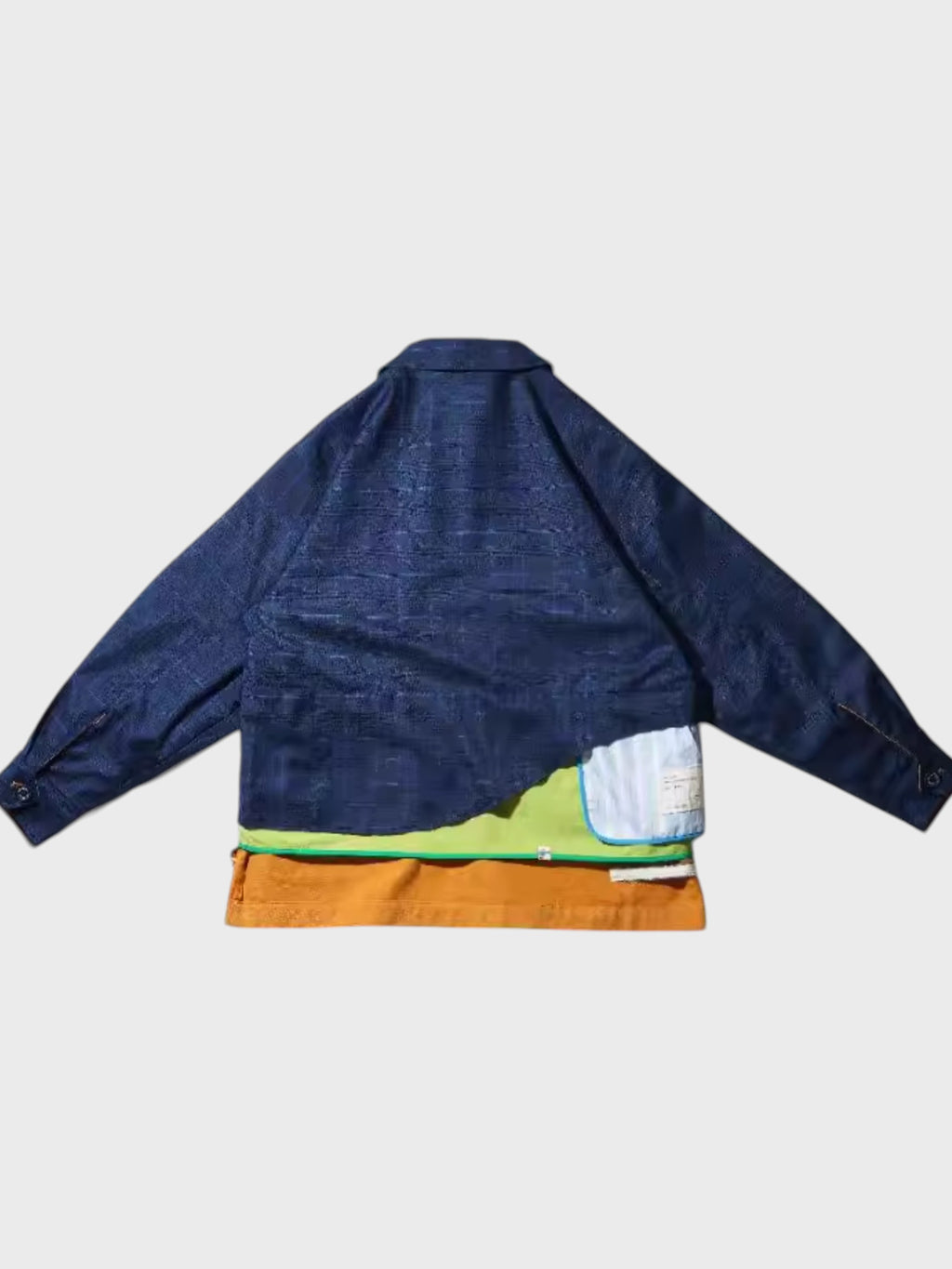 Checked Patchwork Reversible Jacket | Faux Two-Piece | EAFINETAL