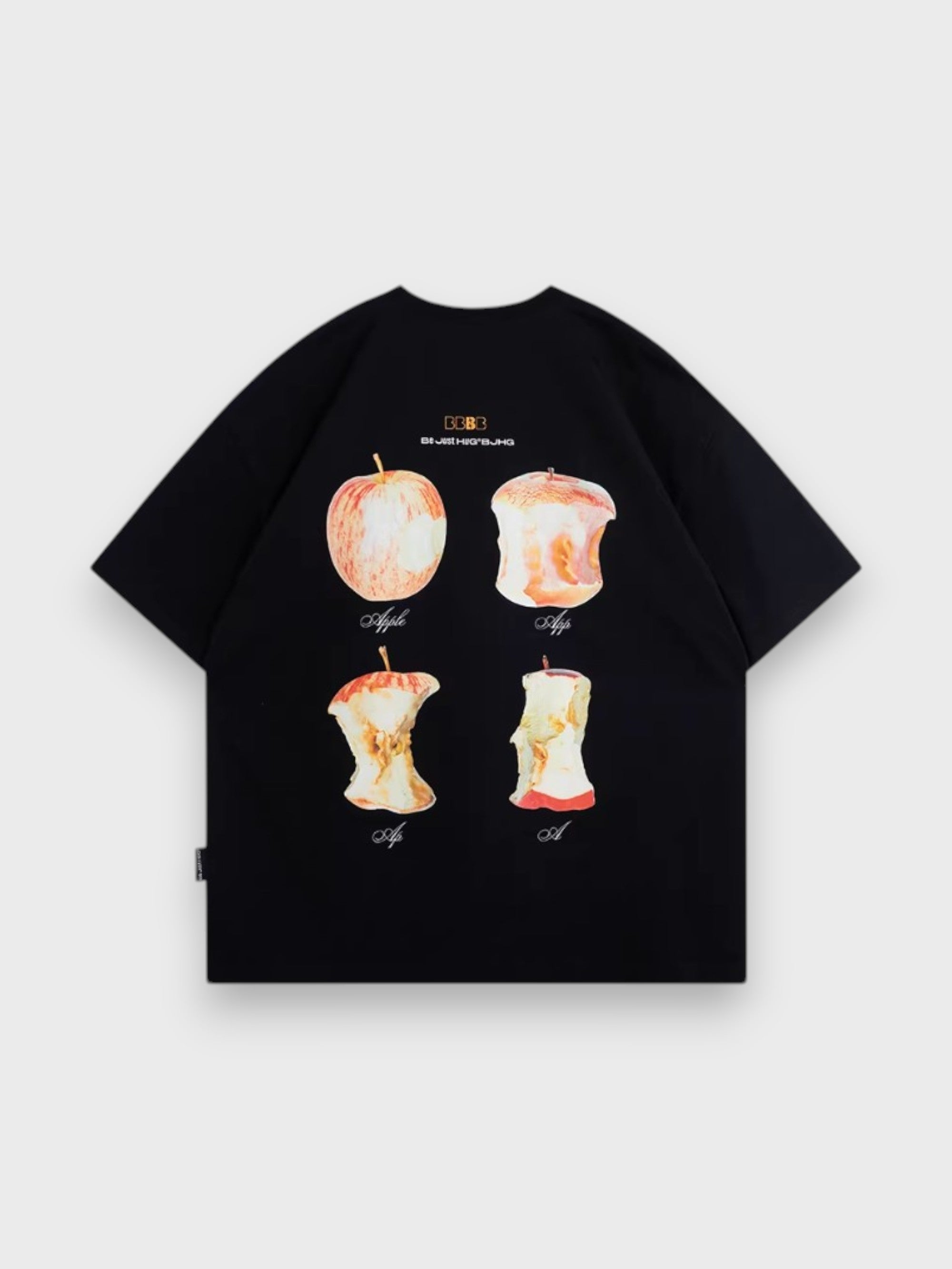 T-shirt graphique pomme BJHG vue de face