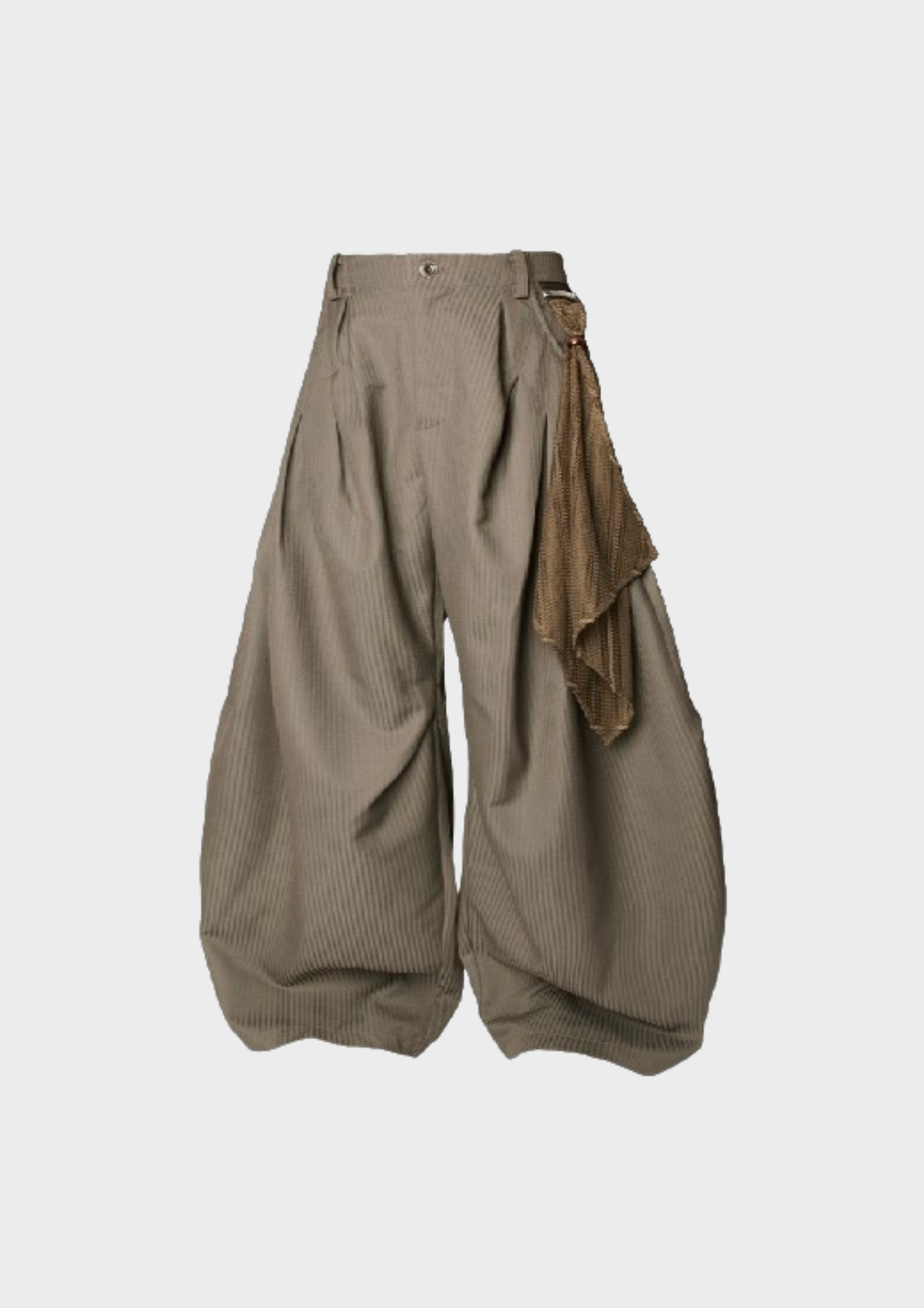 Pantalon ample RELABEL à rayures jacquard – vue de face