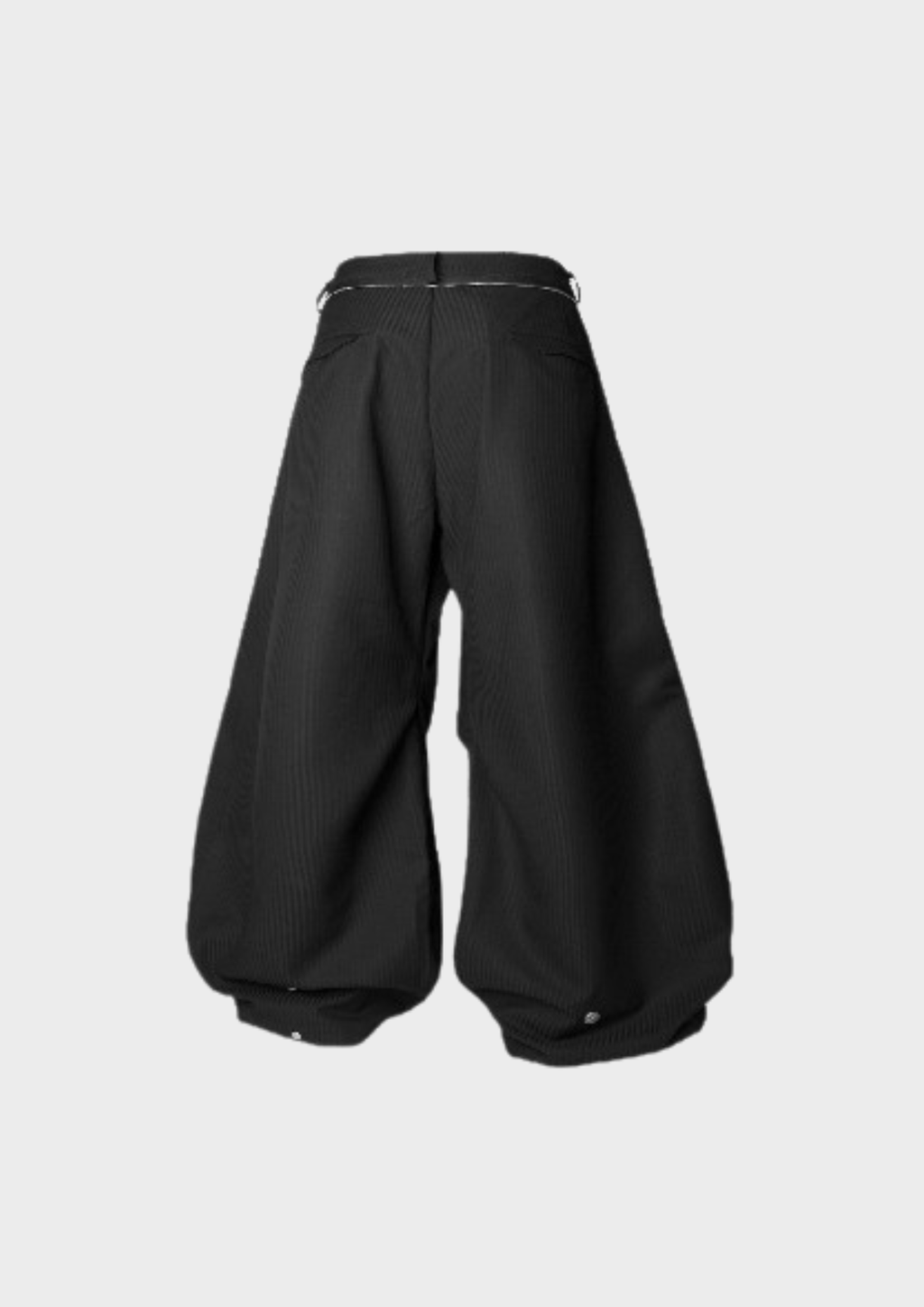 Pantalon RELABEL à rayures jacquard, silhouette sabre, vue arrière