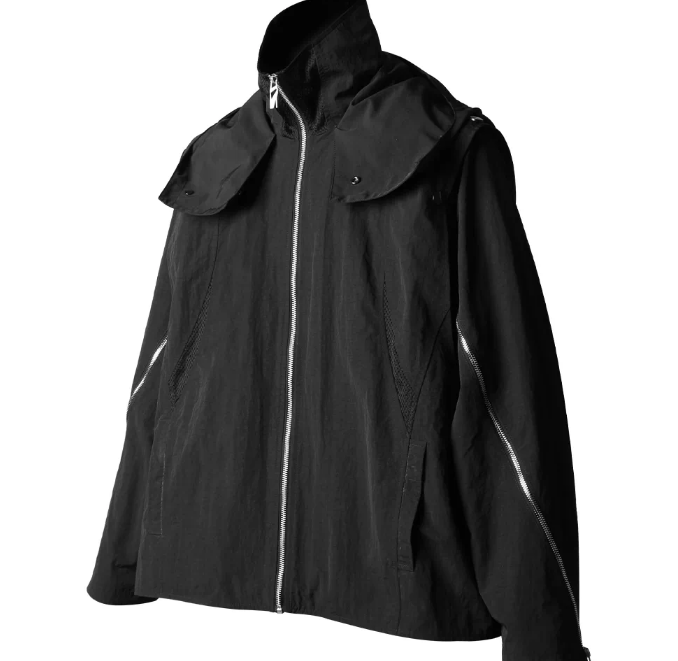 Veste Modulaire Transformable avec Éléments Gilet et Sac à Dos Noir | RELABEL