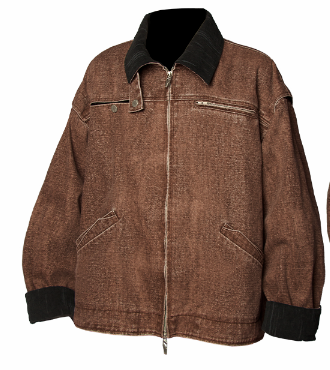 Veste Workwear Effet Usé à Multi-Poches Gris Foncé / Marron Foncé | RELABEL