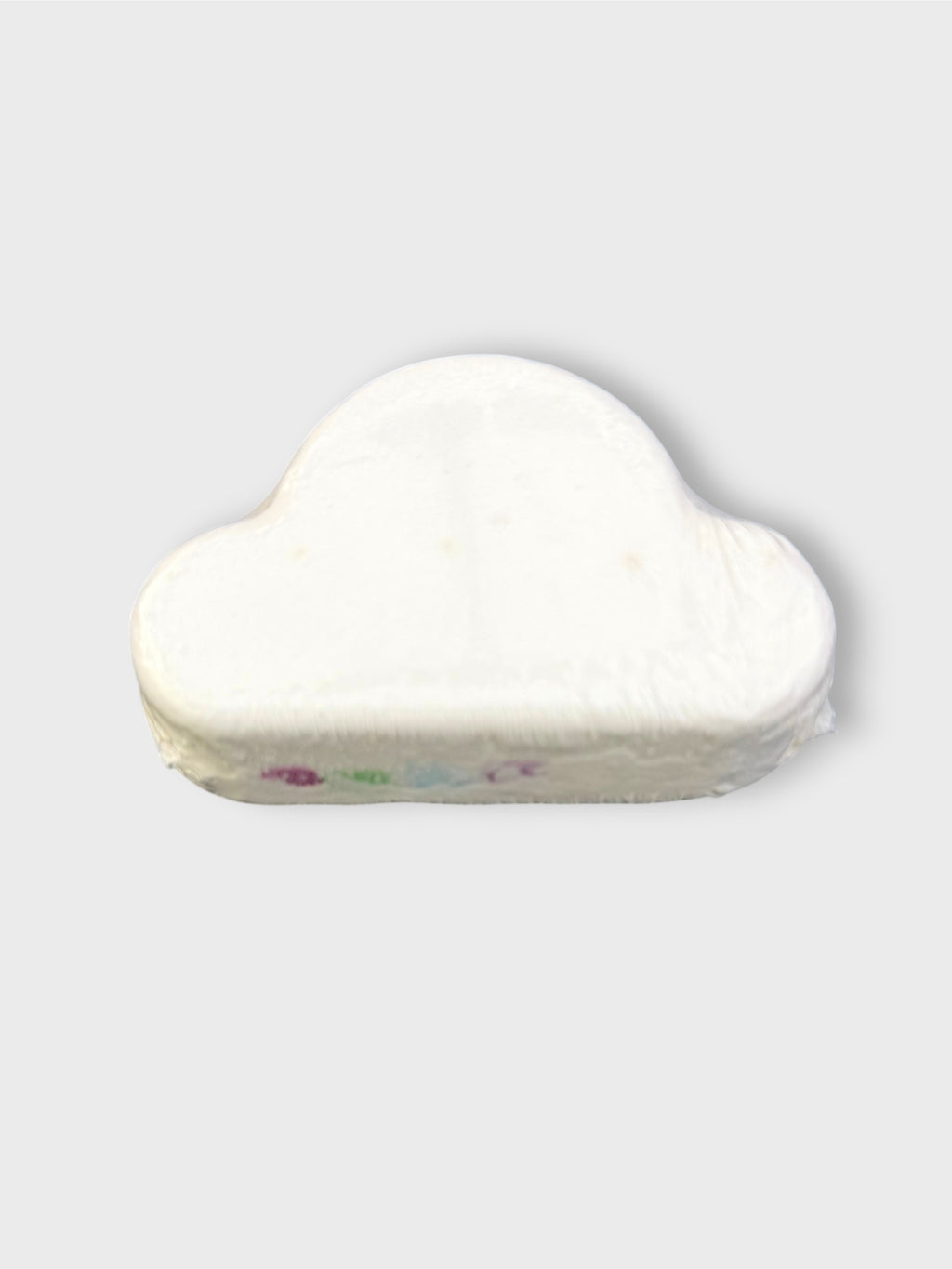 Bombe de bain artisanal blanc en bicarbonate, vue de dos