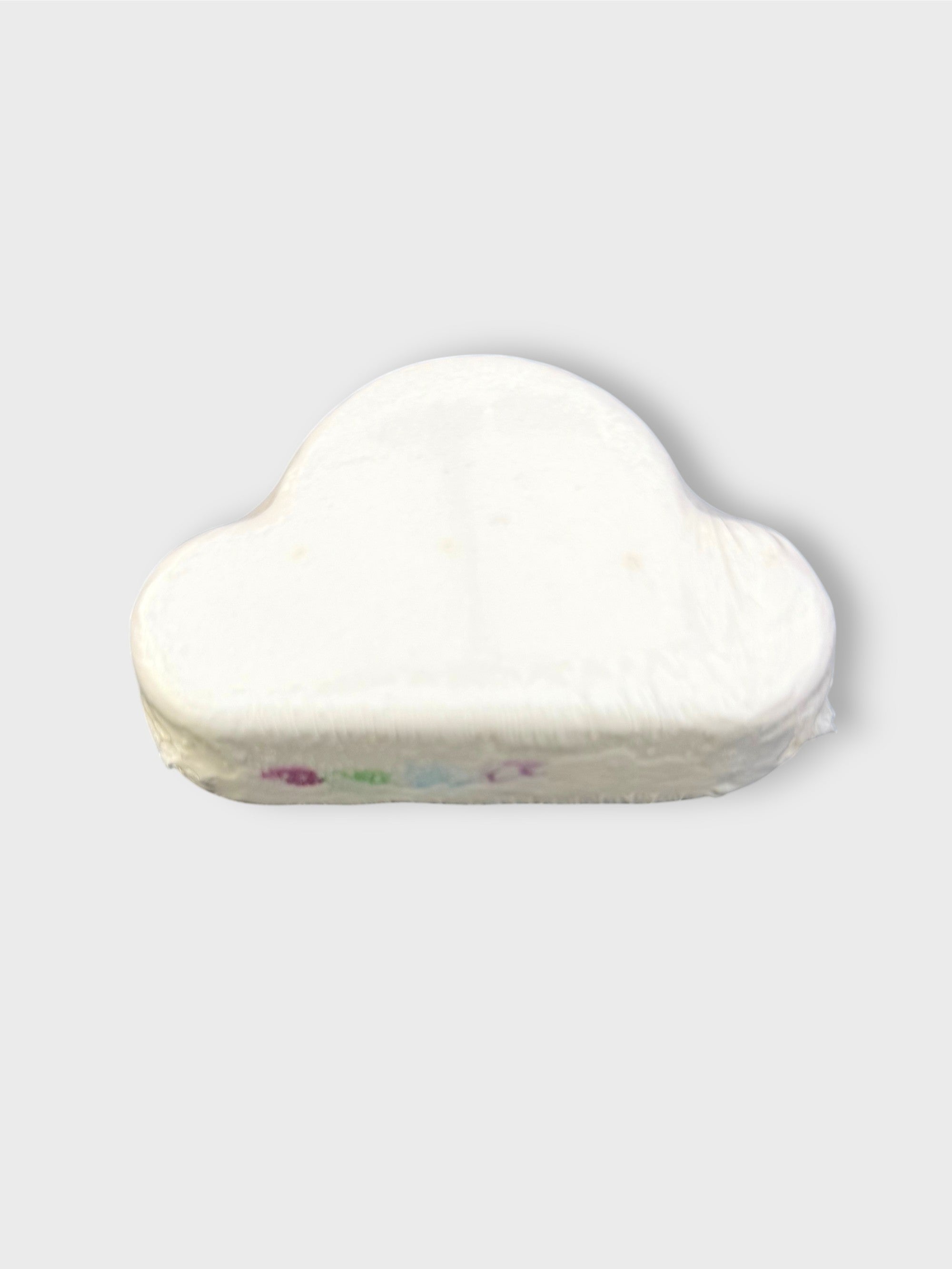  Bombe de bain artisanal blanc en bicarbonate, vue de dos