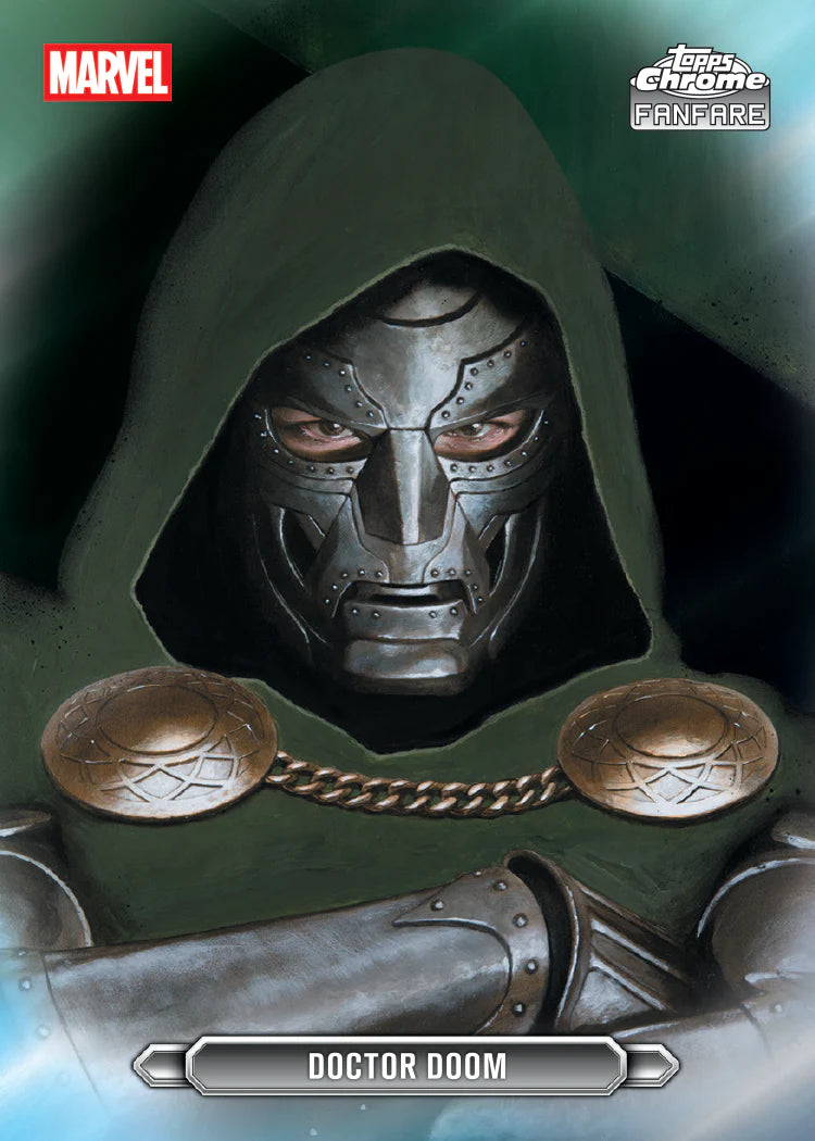 Carte Chrome Fanfare Topps Marvel Doctor Doom 2026, insert Fanfare