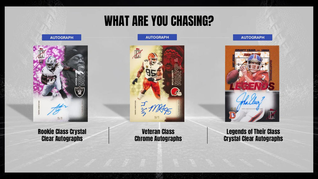 Carte Topps Signature Class Football 2025, exemple de carte autographe 2