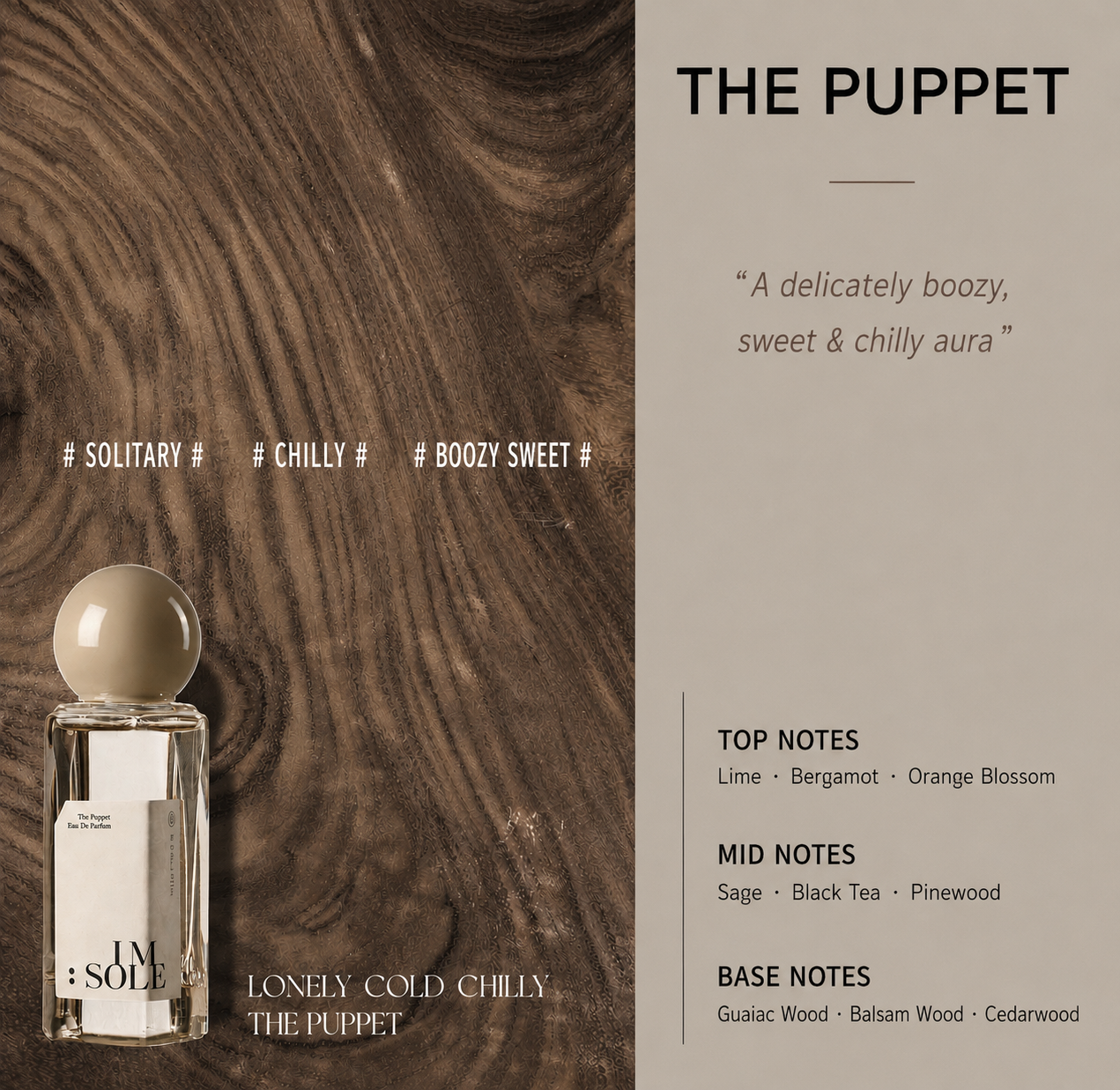 Eau de Parfum THE PUPPET | IMSOLE