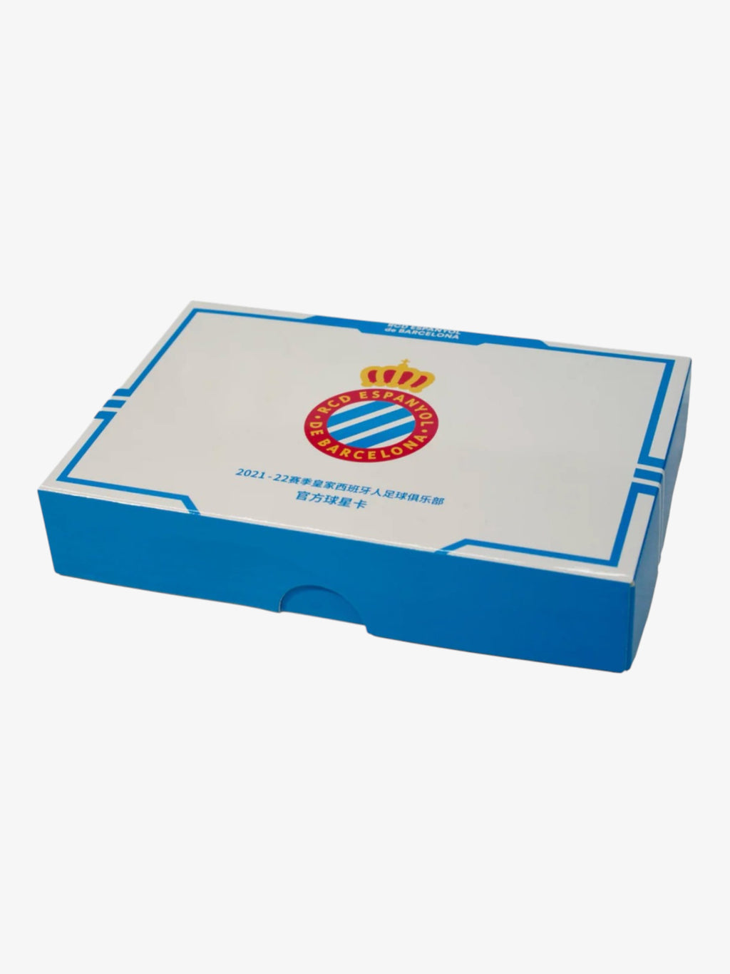 Hobby Box officiel DAKA RCD Espanyol de Barcelona 2021-22, vue de dessus