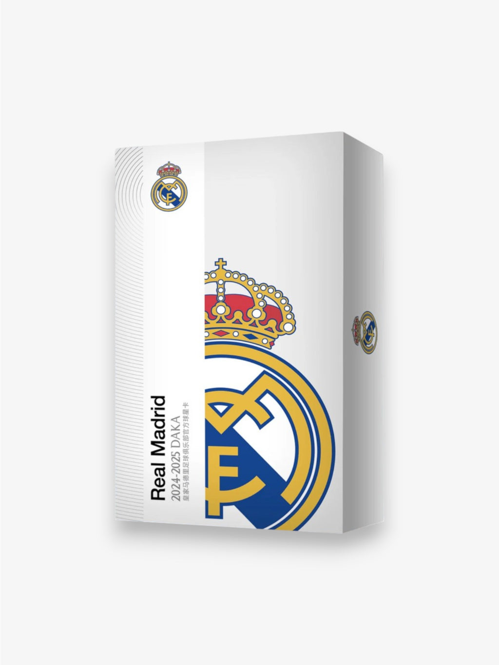 Hobby Box officiel DAKA Real Madrid 2024-25, vue de côté