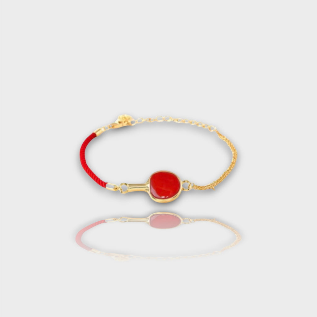 ONE SWEAR Carnelian Red Cord Bracelet | ONE SWEAR