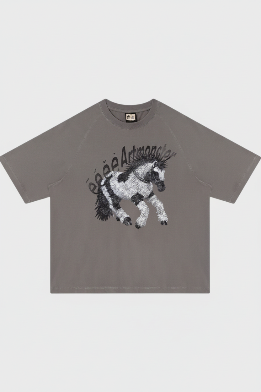 T-shirt eeee Artmonster cheval haute définition