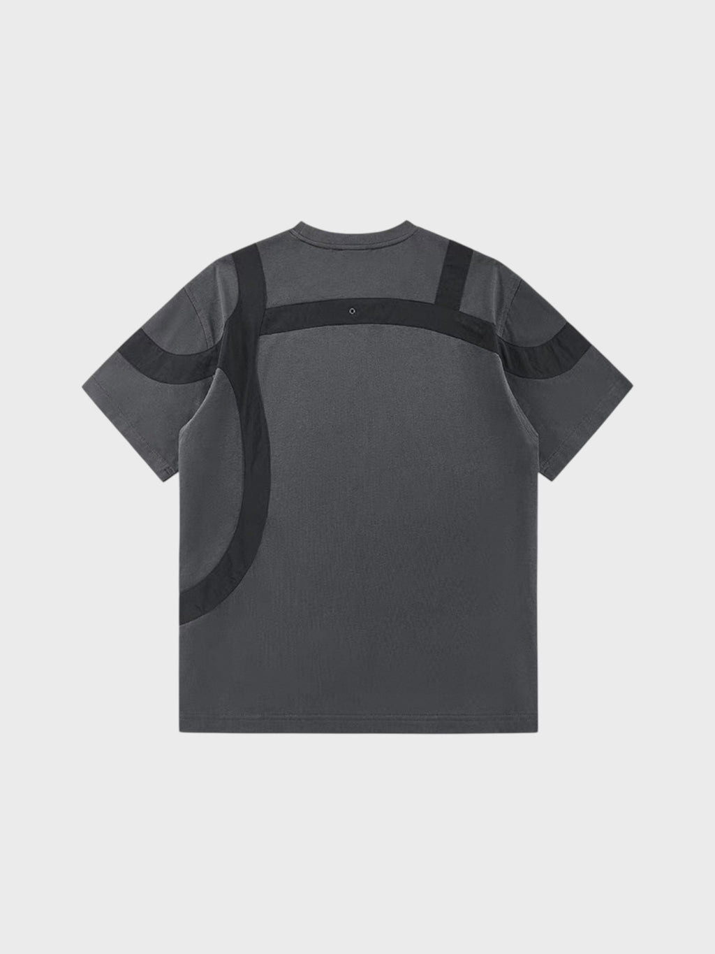 T-shirt techwear harnais poche tactique VIP gris en coton, vue de dos
