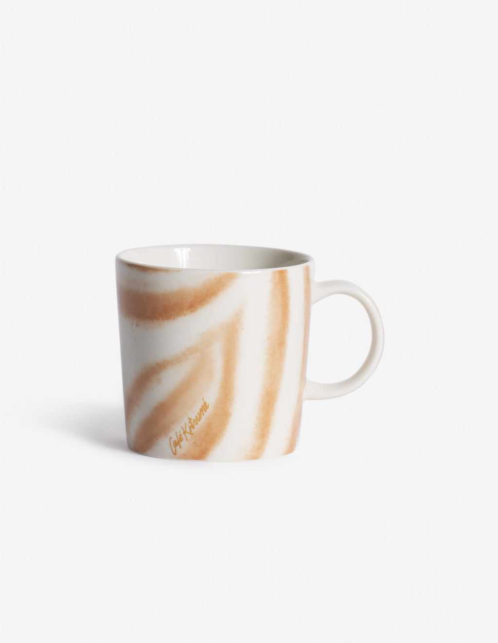 Mug en porcelaine CAFE KITSUNÉ x IITTALA TEEMA 300 ml, motif marbré élégant, vue latérale