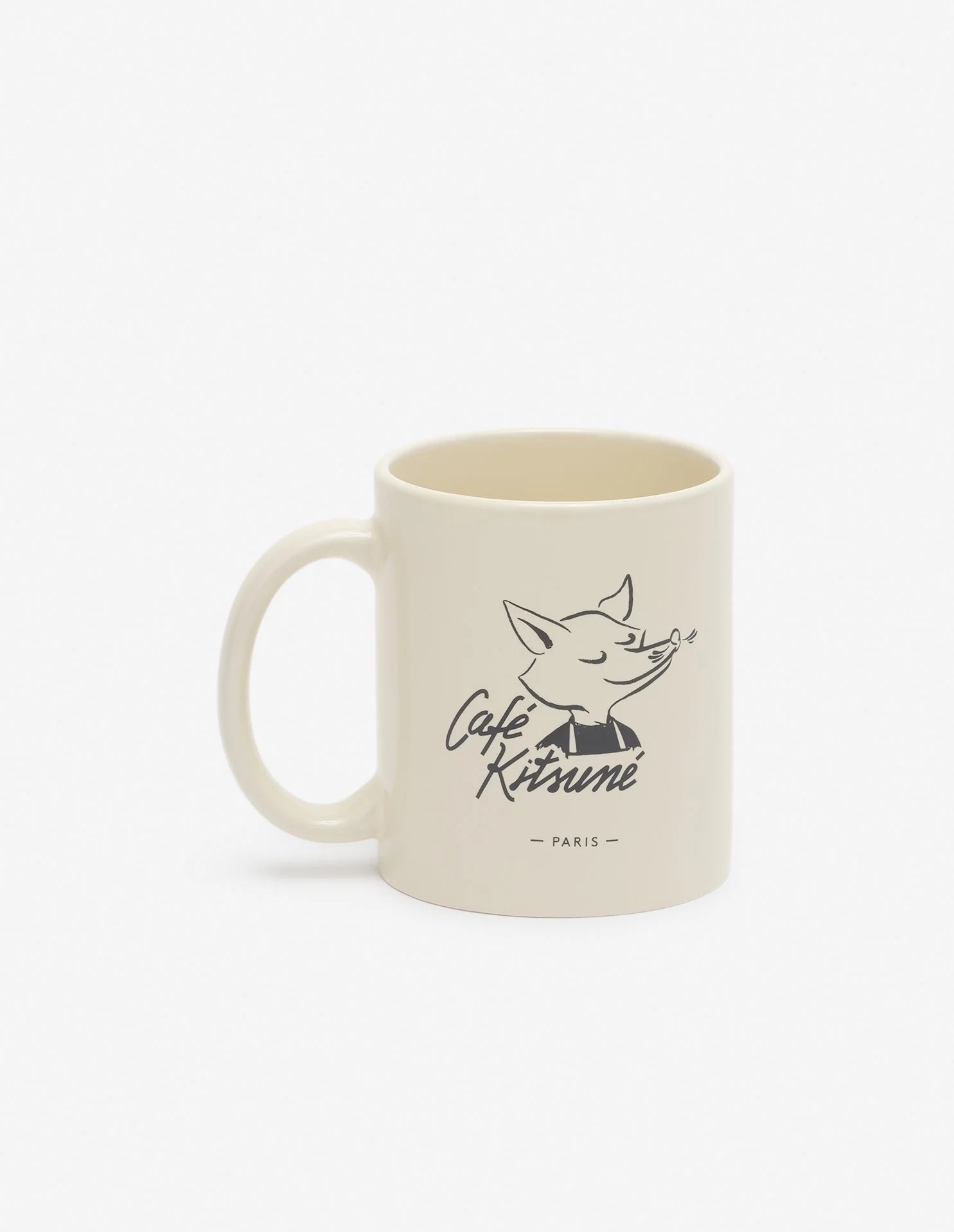 Mug Café Kitsuné BARISTA FOX 12 oz en porcelaine avec motif renard, vue de face