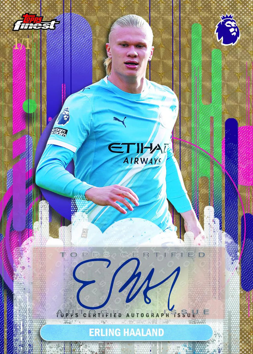 Trading Card Finest Topps Premier League 2026, carte autographe
